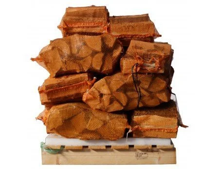 Bois de bouleau en 8 kg – 25 cm, 15 sacs, 100 % sec