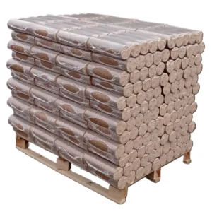 Briquetas de madera dura de haya, redondas – 960 kg
