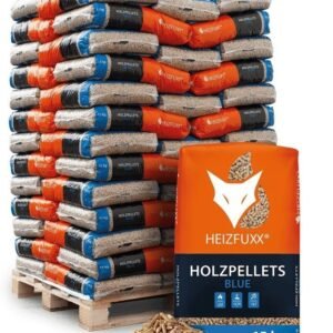 Heizfuxx Granulés de bois "Blue" – 975 kg (65 sacs de 15 kg)