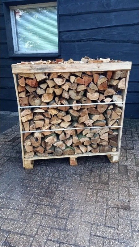 Bois de chauffage mixte 25 cm – 1,2 RM (4 mini-palettes) – Image 3