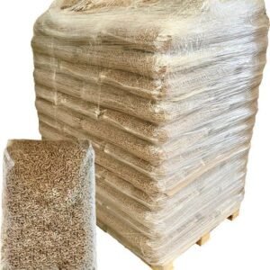 Pellets de chêne 6 mm – 1020 kg (68 sacs de 15 kg) – Qualité Premium