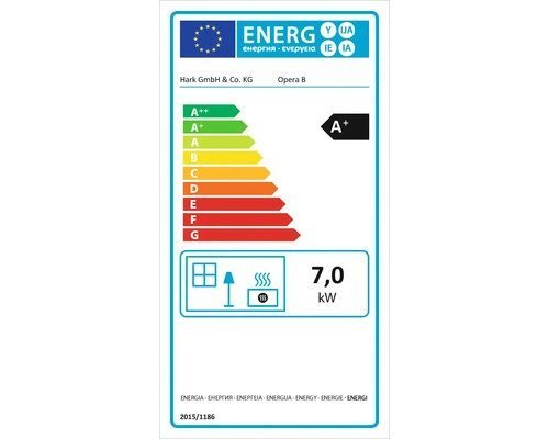 Poêle à bois Hark Opera-B – Céramique noir météore, 7 kW – Image 3