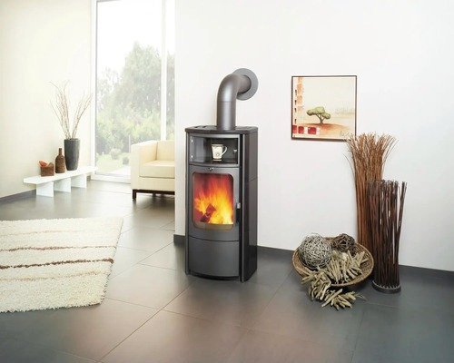 Poêle à bois Hark Opera-B – Céramique noir météore, 7 kW – Image 2