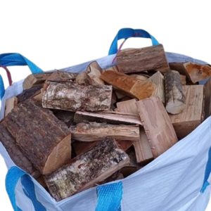 Mélange de bois de chauffage 25 cm – 4 SRM en Big Bags – séché en étuve