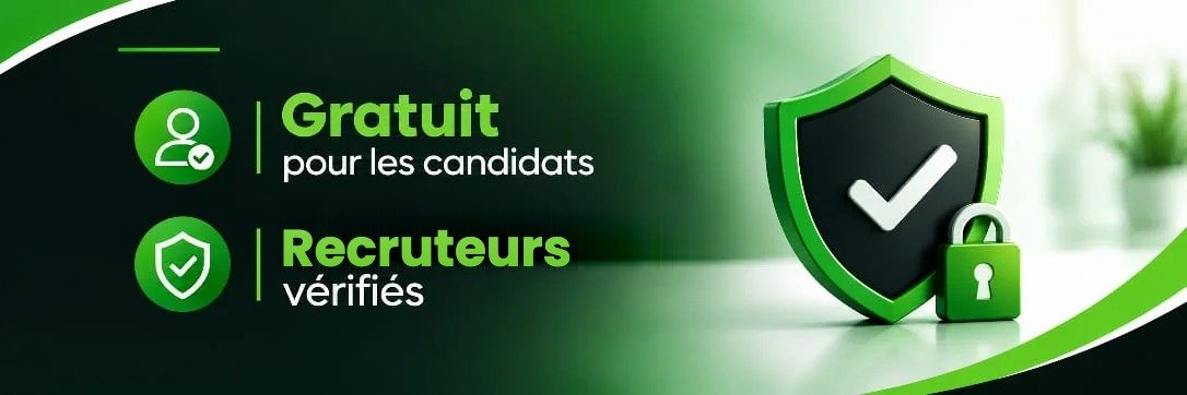 Gratuit pour les candidats, employeurs vérifiés.