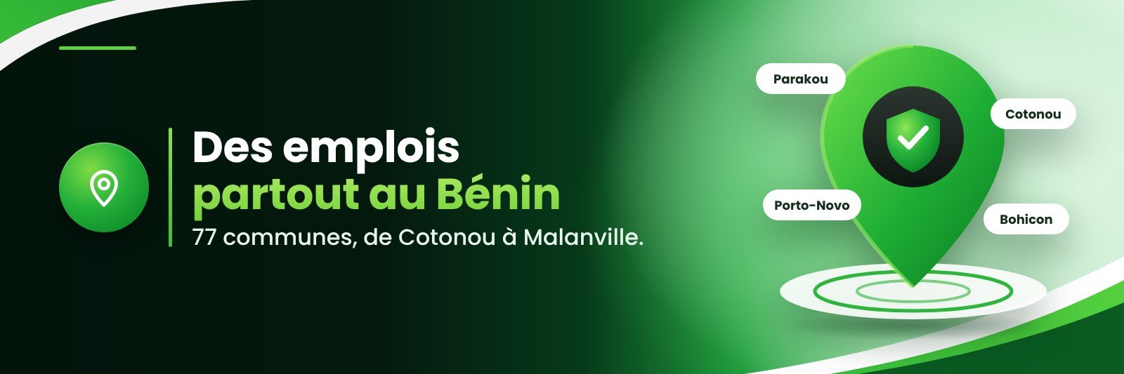 Des emplois partout au Bénin.