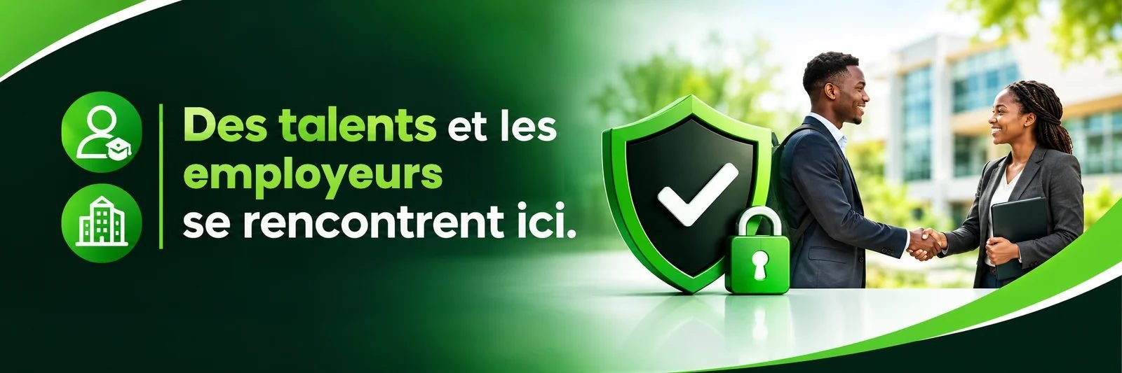 Des talents et les employeurs se rencontrent ici.